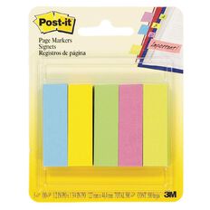Post-It Page Markers Small 5 Pack Assorted