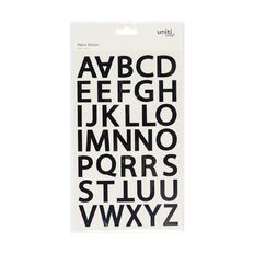 Uniti Alpha Stickers Black
