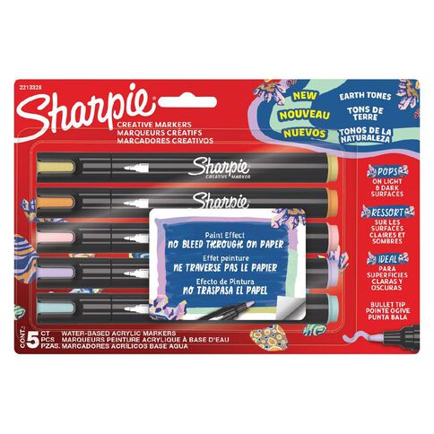Sharpie Creative Marker Bullet Earth 5 Pack Sharpie Creative Marker Bullet Earth 5 Pack
