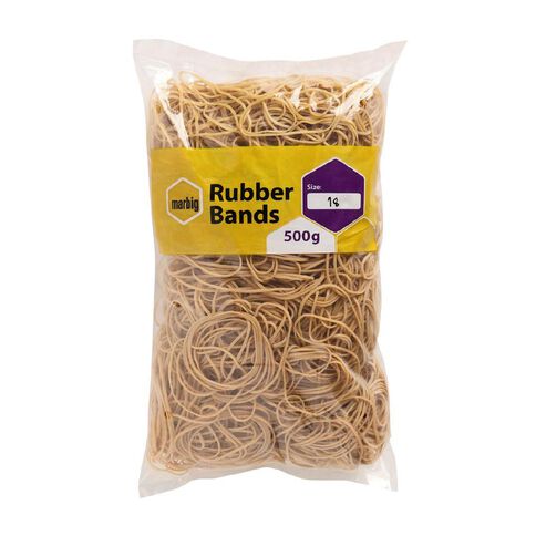 Marbig Rubber Bands 500g #18 Brown