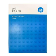 WS Paper 80gsm 250 Pack Green