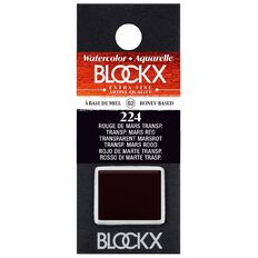 BLOCKX Watercolour Half Pan S2 224 Transparent Mars Red Red