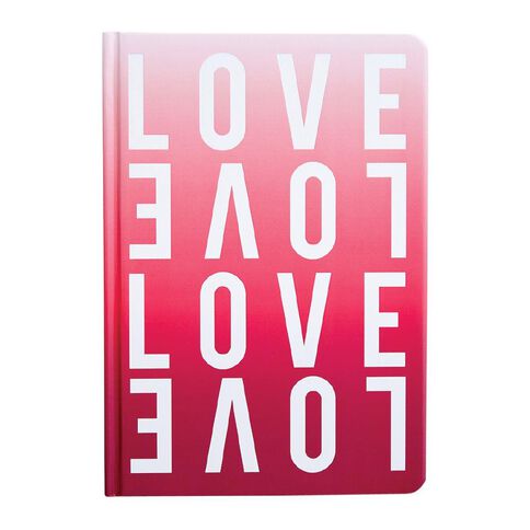 Uniti Fun & Funky Notebook Hardcover PU Love Pink A5