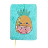 Kookie Summer Fuzzy Notebook Pineapple