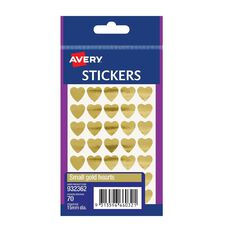Avery Hearts Stickers 15mm Diameter