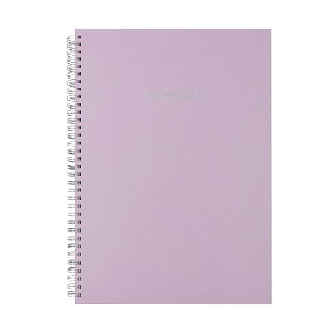 Uniti Colour Pop Hardcover Spiral Notebook Lilac A4