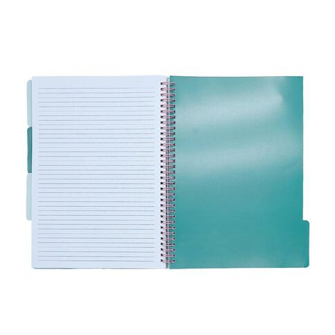 Uniti Clubhouse Softcover Notebook With Dividers A4 Pink