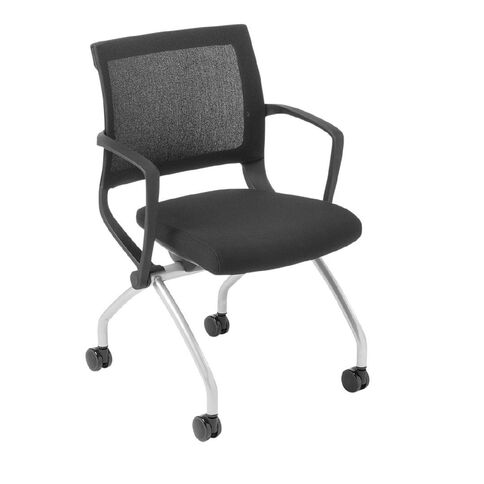 Team Mesh Back Nesting Chair Black