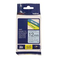 Brother TZEMQ531 Label Tape Black on Pastel Blue 12mm x 4m