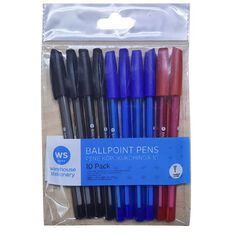 WS Ballpoint Pens 10 Pack