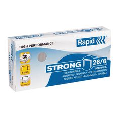 Rapid Staples Strong 26/6 5000 Pack Silver