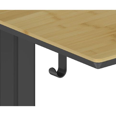 Workspace Height Adjustable Desk 1200W with Drawer Bamboo