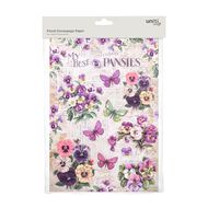 Decoupage Paper A4 2Desx2 4Sheets With Assorted Colours