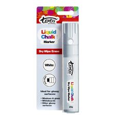 Texta Jumbo Liquid Chalk Drywipe Chisel Tip 15mm White