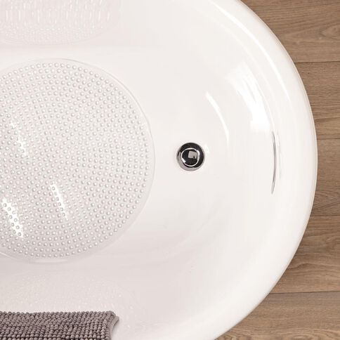 Living & Co Bath Mat Round Clear 50cm