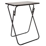 Living & Co Metal Folding Side Table Wood Look