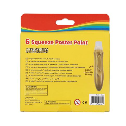 Squeezed Poster Paint Metallic