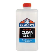 Elmer's Clear Liquid School Glue 946ml Quart Clear