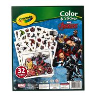 Marvel Crayola Color & Sticker Book 32 Pages