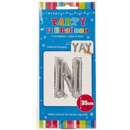 Artwrap Foil Balloon N Silver 35cm