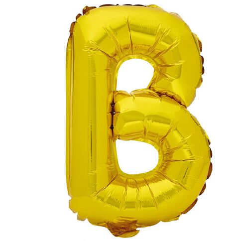 Artwrap Foil Balloon B Gold 35cm
