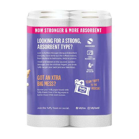 Tuffy Paper Towels White 2-Ply White 4 Pack