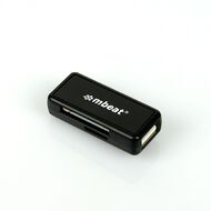 mbeat Micro USB Card Reader & USB-Android Smartphone/Tablet Black