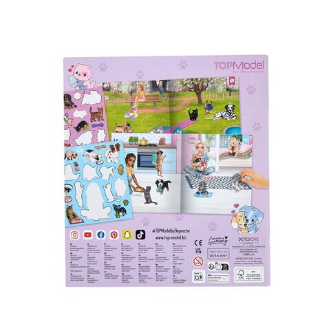 Artwrap Top Model Sticker World Kitty and Doggy Multi-Coloured