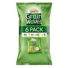 Sun Bites Grain Waves Sour Cream & Chives 6 Pack