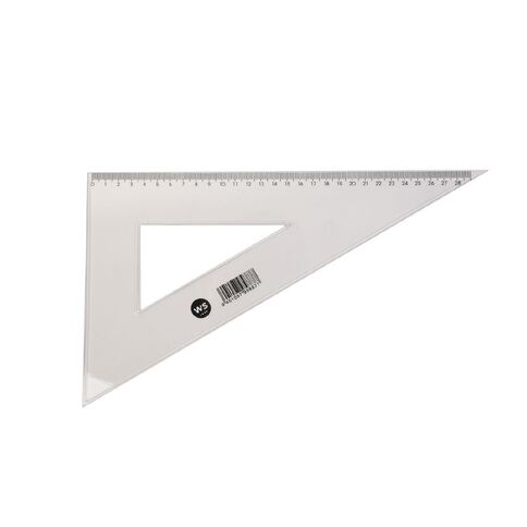 WS 30 & 60 Degree Set Square Clear 32cm