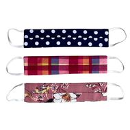 Anna Stretton Kids' Dual Layer Fabric Face Mask 3 Pack