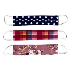 Anna Stretton Kids' Dual Layer Fabric Face Mask 3 Pack