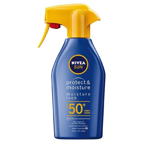Nivea Sun Protect & Moisture Sunscreen SPF50+ Spray Trigger 300ml