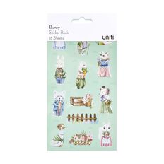 Uniti Bunny Mini Sticker Book 18 Sheets