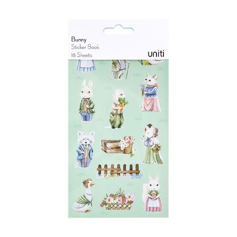 Uniti Bunny Mini Sticker Book 18 Sheets