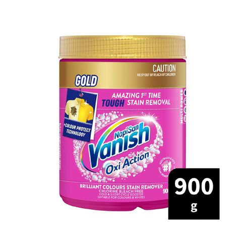Vanish Napisan Oxi Action Gold Stain Remover Powder Laundry Booster 900g