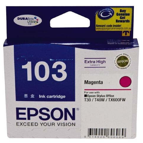 Epson Ink T103 Magenta (865 Pages)