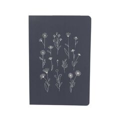 Uniti Adults Hydrangea A5 Notebook Dark Blue Uniti Adults Hydrangea A5 Notebook Dark Blue