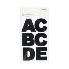 Uniti Alphabet Stickers Extra Large Black