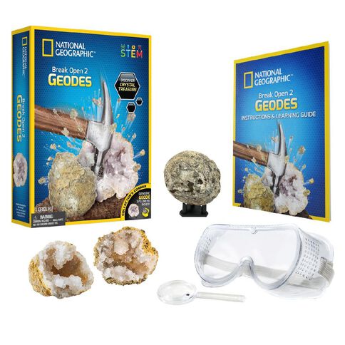National Geographic Break Open Two Geodes