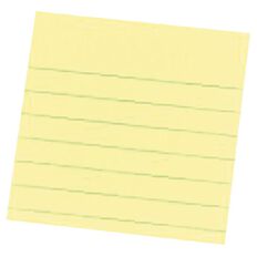 Post-It Notes 76mm x 76mm 630 Lined Canary Yellow
