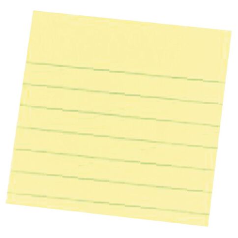 Post-It 630 Lined Notes - 76mm x 76mm Canary Yellow Yellow Mid
