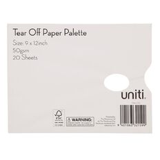 Uniti Tear Off Paper Palette White