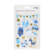 Uniti Dimensional Stickers Baby Boy