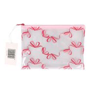 Uniti Bow Pencil Case Clear