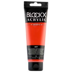 BLOCKX Acrylic Tube 120ml Anthraquinone Orange Orange