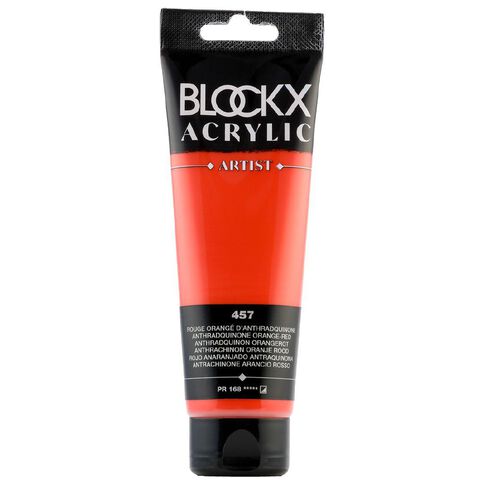 BLOCKX Acrylic Tube 120ml Anthraquinone Orange Orange