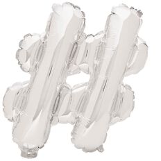 Artwrap Foil Balloon Hash Tag 35cm