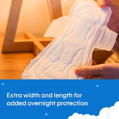U By Kotex Overnight Ultra Thin Pads with Wings 10 Pack