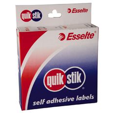 Quik Stik Labels Ms19 19mm x 19mm 900 Pack White